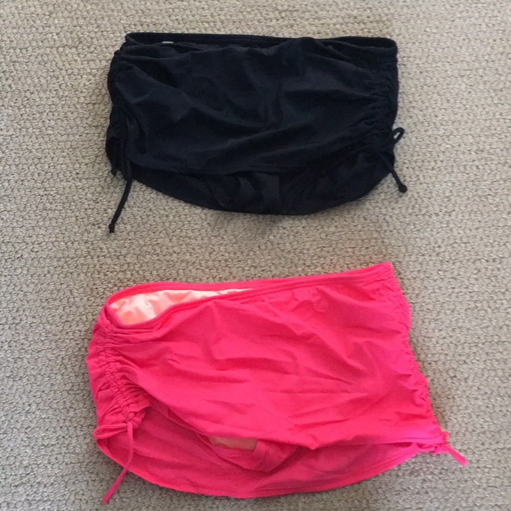 Two Victoria’s Secret size S swim skirts